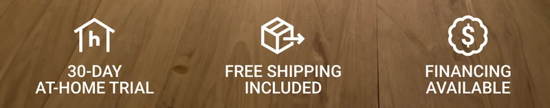 30-day at-home trial. Free shipping included. Financing available.