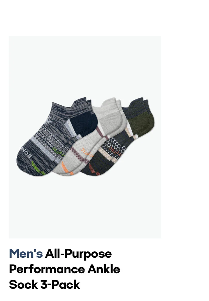 Men's All-Purpose Performance Ankle Sock 3-Pack