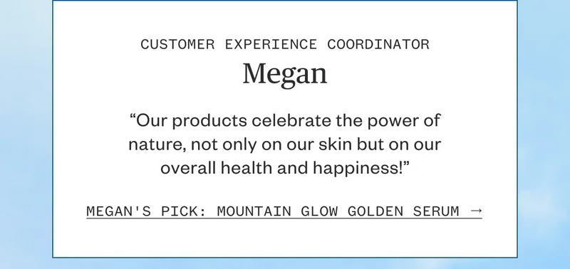Megan's Pick: Mountain Glow