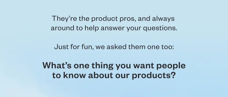 We asked them a question!