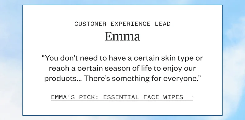 Emma's Pick: Face Wipes