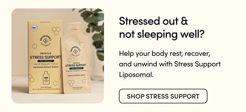 Stressed out & not sleeping well?   Help your body rest, recover, and unwind with Stress Support Liposomal.