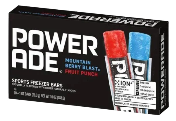 Image of Powerade Mountain Berry & Fruit Punch Ice Pops (10 CT)