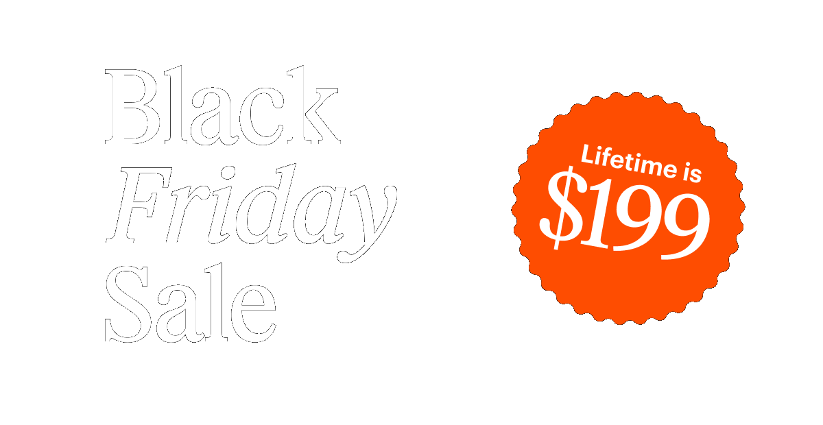 Black Friday Deals: Lifetime is $199