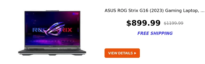ASUS ROG Strix G16 (2023) Gaming Laptop, ...