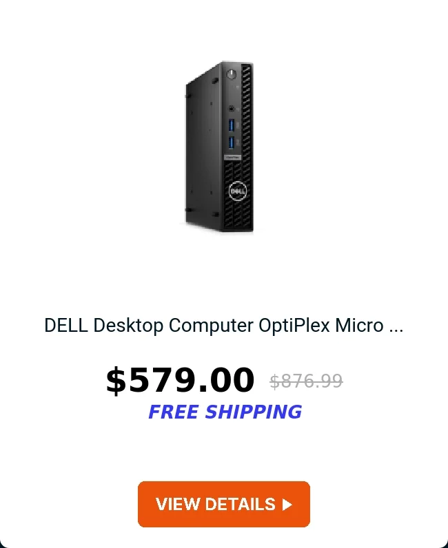 DELL Desktop Computer OptiPlex Micro ...