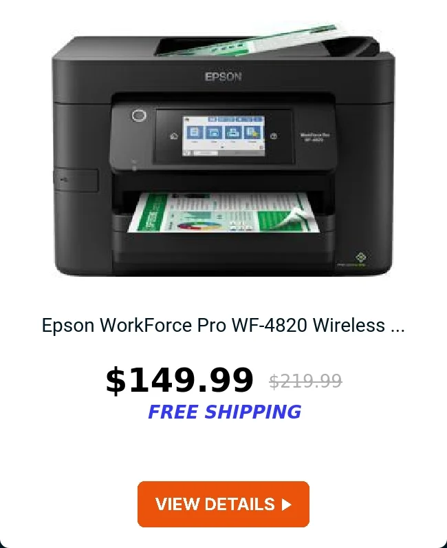 Epson WorkForce Pro WF-4820 Wireless ...