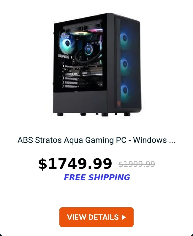 ABS Stratos Aqua Gaming PC - Windows ...
