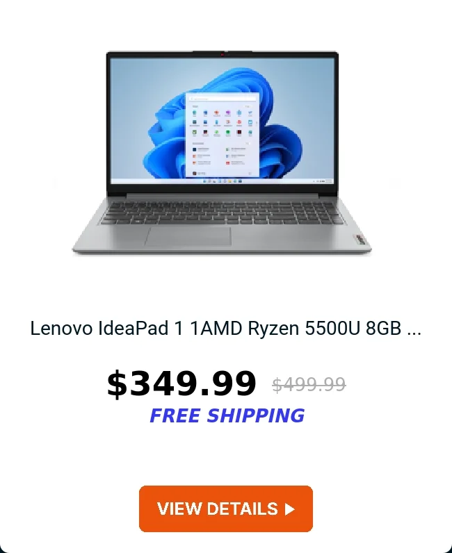 Lenovo IdeaPad 1 1AMD Ryzen 5500U 8GB ...