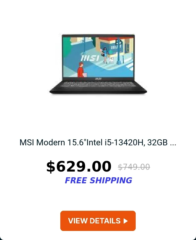 MSI Modern 15.6