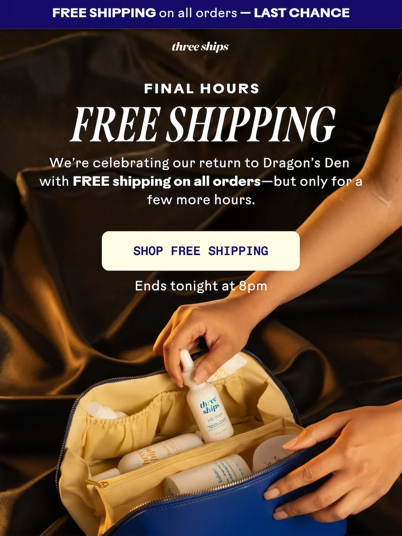 Final Hours Free Shipping. Shop Free Shipping.