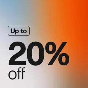 Up to 20% off