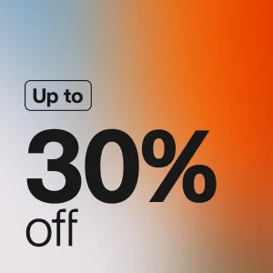 Up to 30% off