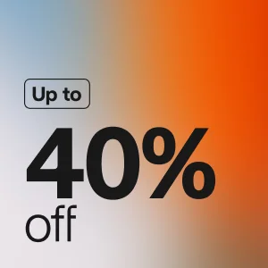 Up to 40% off