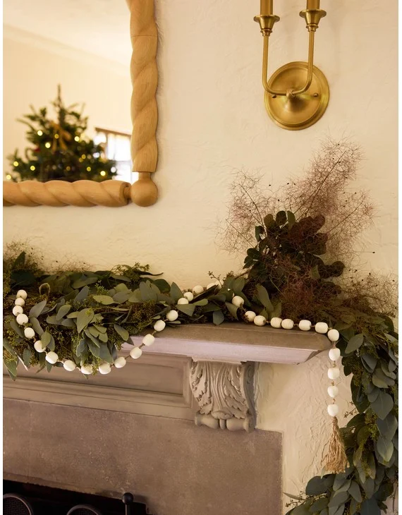 Mini Ceramic Bead Garland by Sarah Sherman Samuel-Ivory