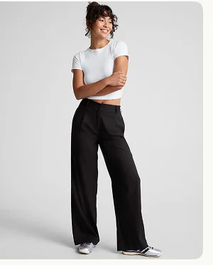 Status Wide Leg Trouser in Black