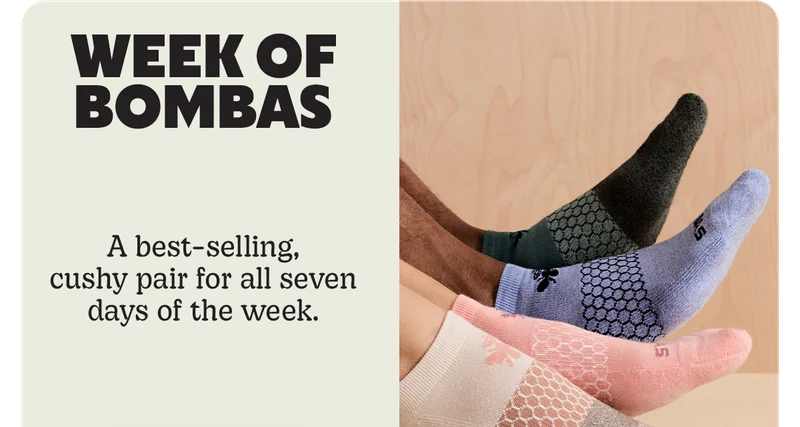 WEEK OF BOMBAS | A best-selling, cushy pair for all seven days of the week.