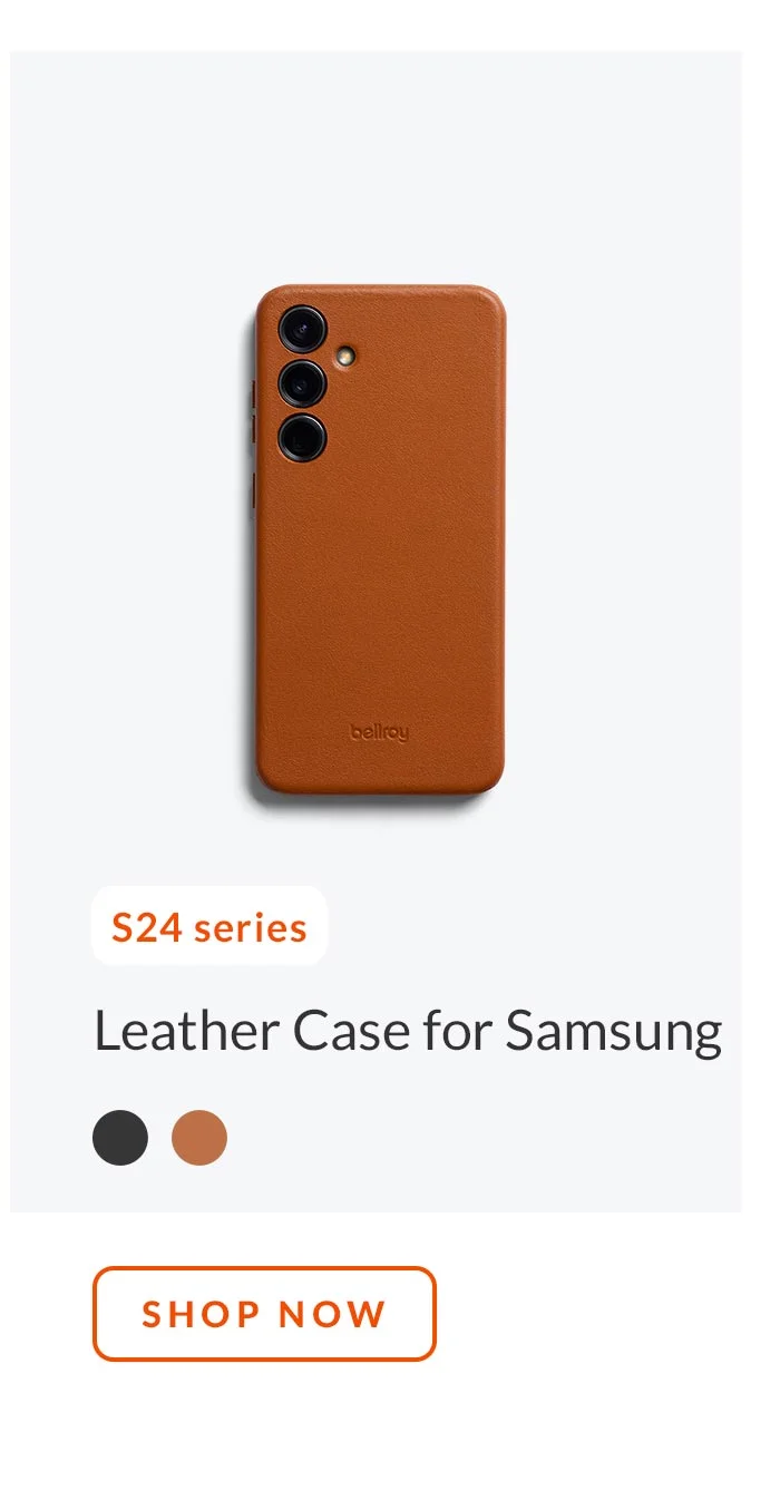 Leather Case for Samsung Galaxy: S24 series