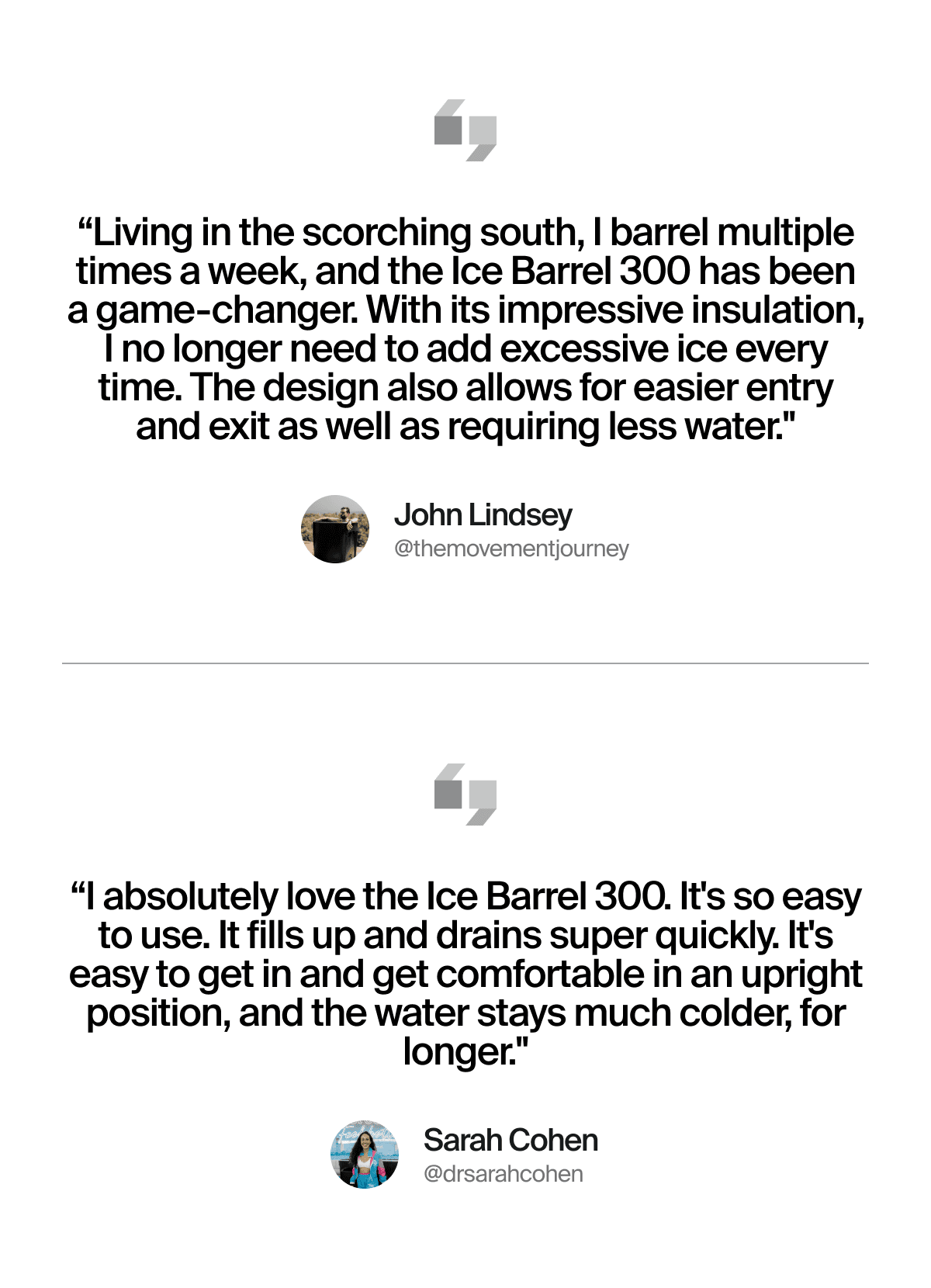 Ice Barrel 300 5-star Reviews