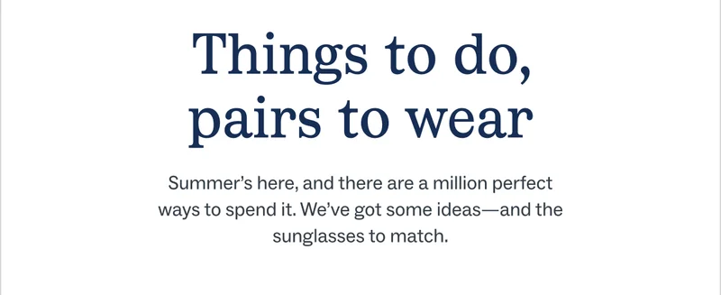 Things to do, pairs to wear Things to do, pairs to wear