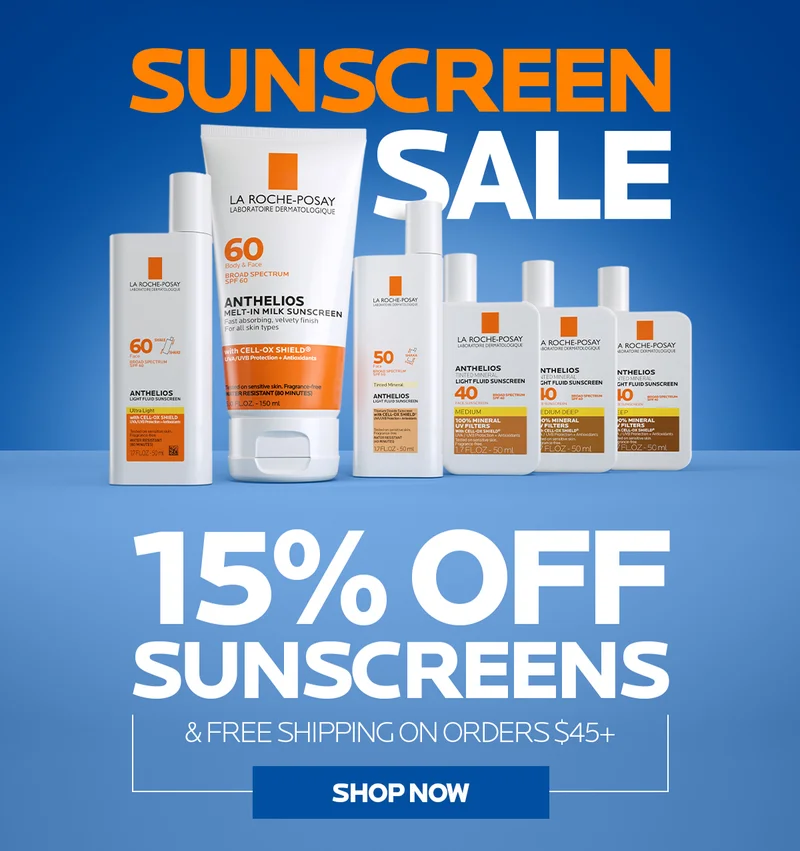 Shop 15% Off sunscreens