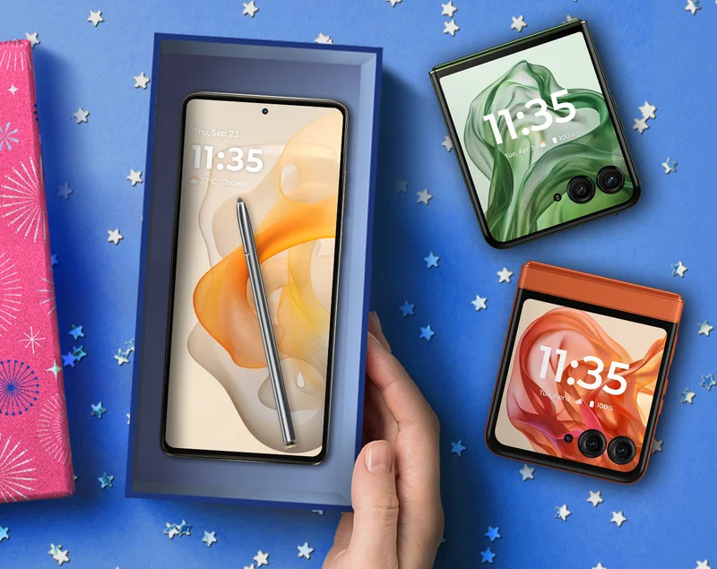 moto g stylus 5G - 2024, motorola razr+ 2024 and motorola razr - 2024