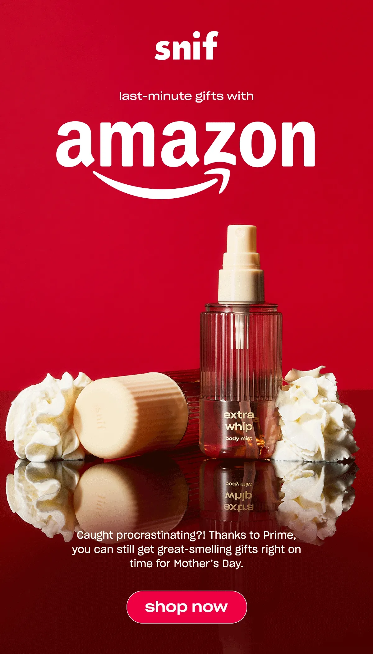 Caught procrastinating?! Thanks to Prime, you can still get great-smelling gifts right on time for Mother’s Day.