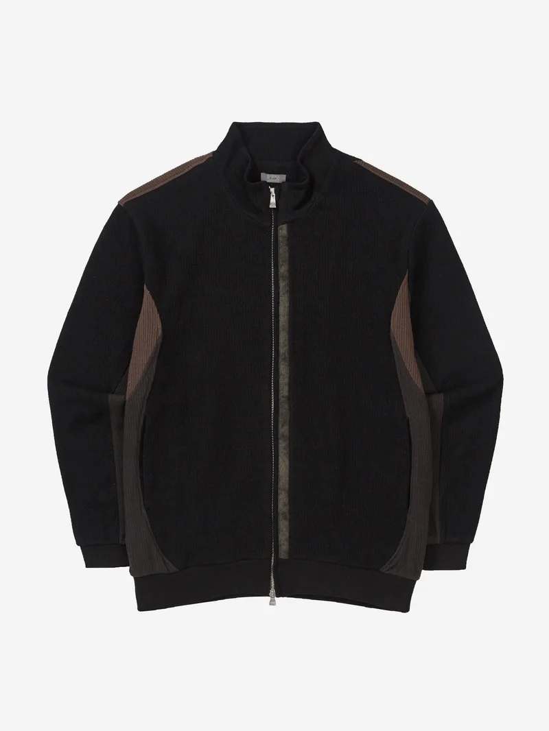 Image of XLIM Jersey Zip Up - Black/Brown