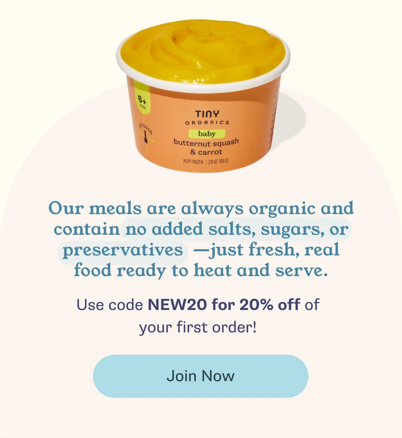 Our meals are always organic and contain no added salts, sugars, or preservatives—just fresh, real food ready to heat and serve. Use code NEW20 for 20% off of your first order! -- Join Now