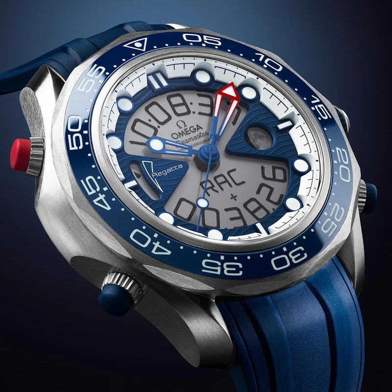 The watch's unique dial.