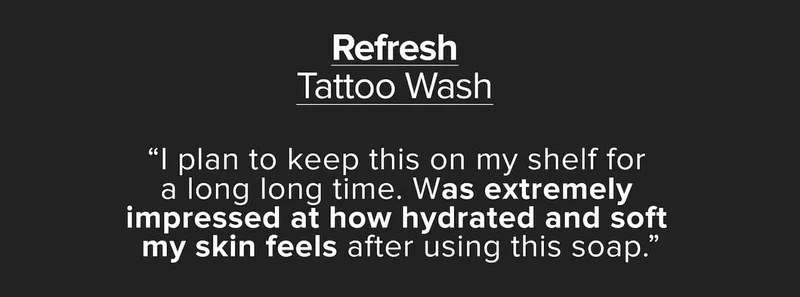 refresh tattoo wash