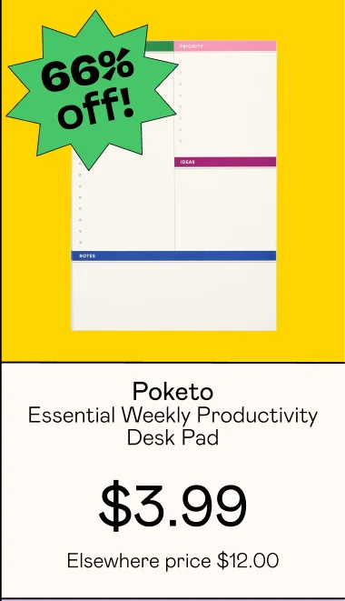 Essential Weekly Productivity Desk Pad