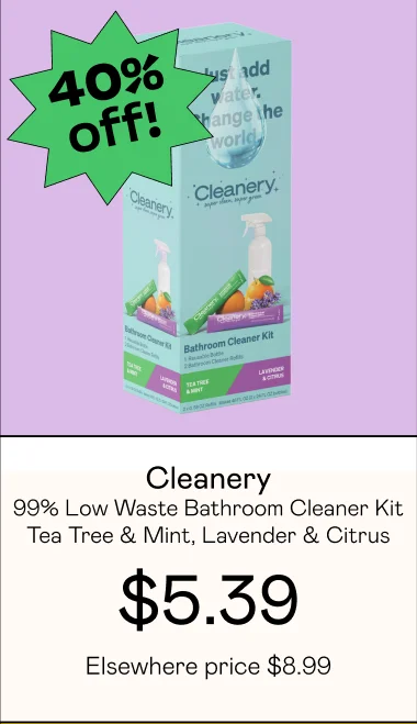 99% Low Waste Bathroom Cleaner Kit - Tea Tree & Mint, Lavender & Citrus