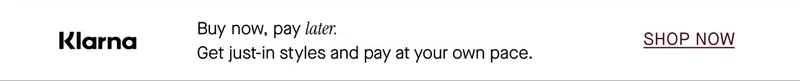 Klarna - Buy now, pay later.