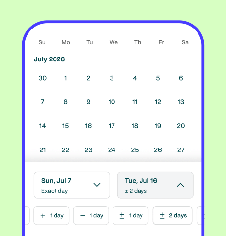 Choose a date range Choose a date range