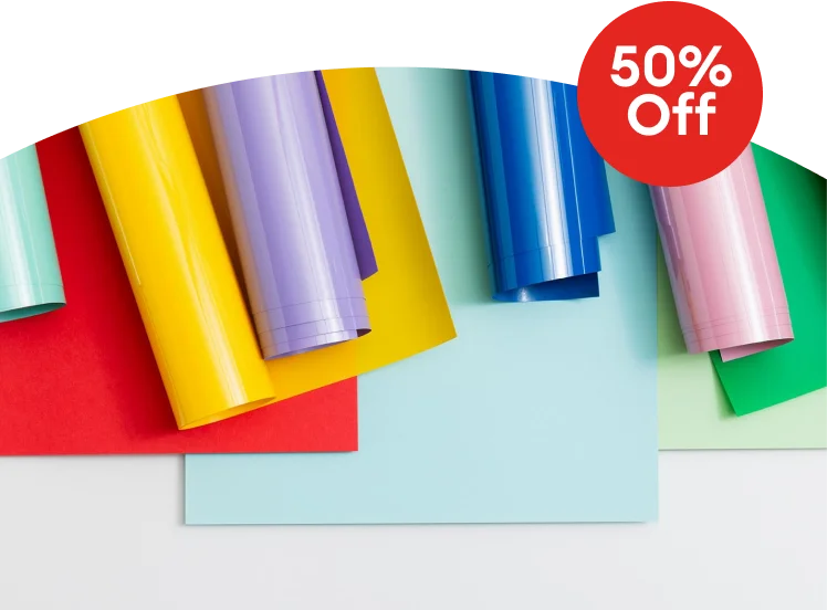50% off materials.