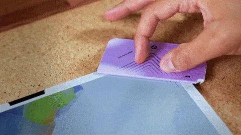 GIF of the application process.