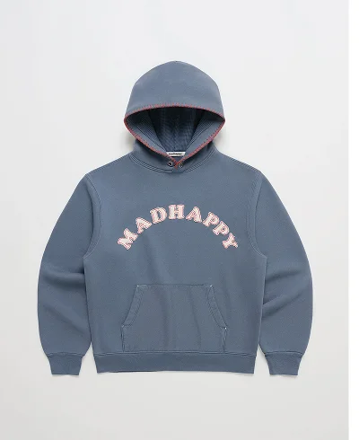 Washed Cooper Applique Hoodie - Tide