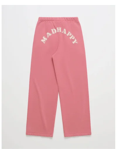 Washed Cooper Applique Straight Sweatpant - Rosehip