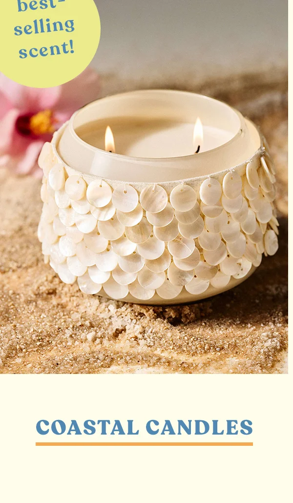 best selling scent! coastal candles
