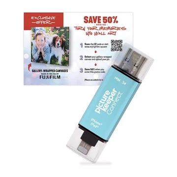Picture Keeper Connect 128GB Digital Storage Device w/ Fuji Canvas Voucher