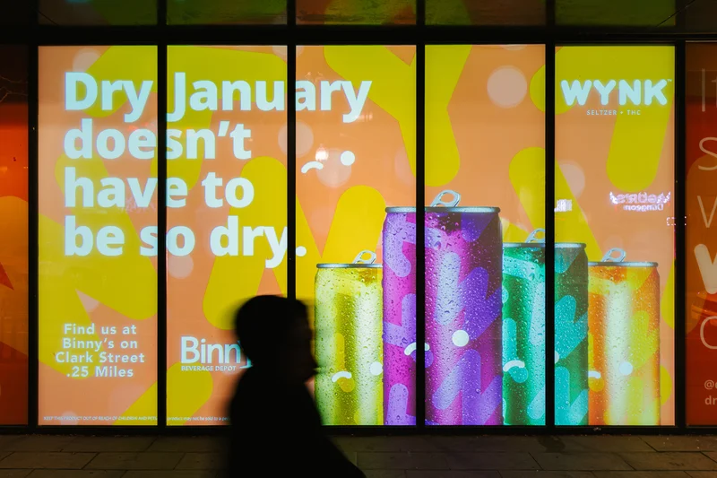 Wynk Seltzer Dry January Billboard