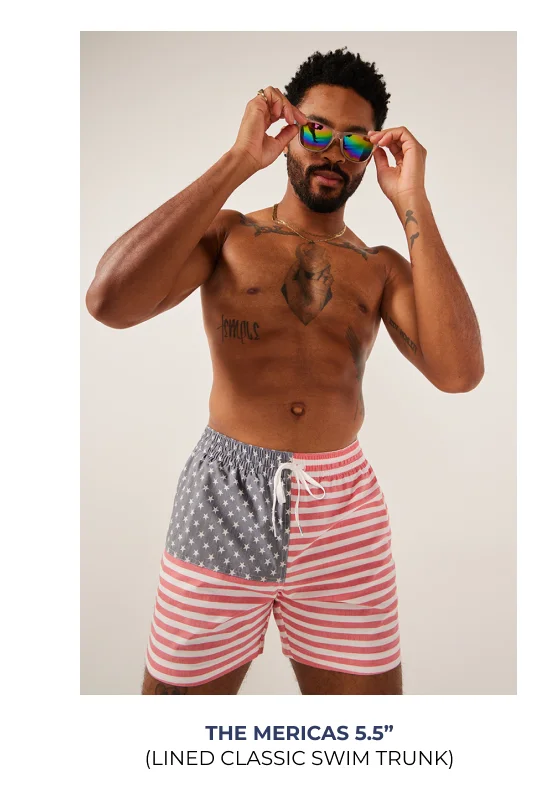 Lined Classic Swim Trunk: The Mericas 5.5"