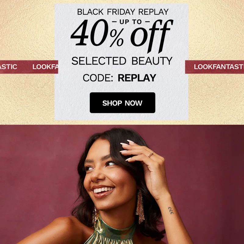 Black Friday Sale replay up to 40 percent off