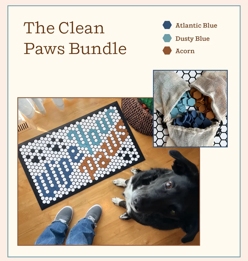 The Clean Paws Bundle | Atlantic Blue | Dusty Blue | Acron