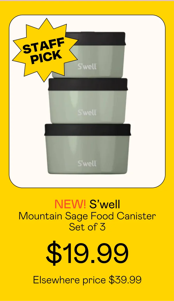 Mountain Sage Food Canister Set of 3