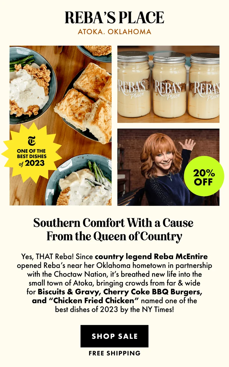 20% Off Reba's Place 20% Off Reba's Place