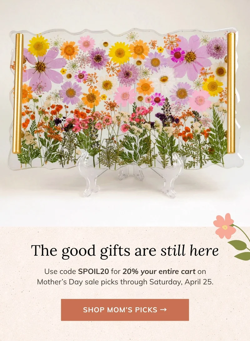 Shop 20% Off Mother's Day Gifts