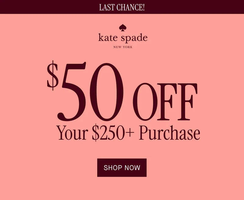 $50 OFF Your $250+ Purchase