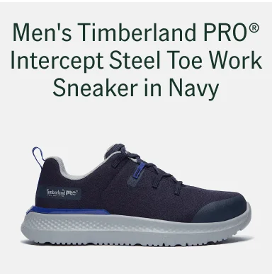 Men's Timberland PRO Intercept Steel Toe Work Sneaker In Navy Men's Timberland PRO Intercept Steel Toe Work Sneaker In Navy